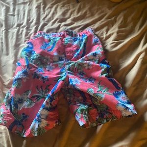 men’s small swimsuit floral/Hawaiian